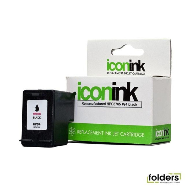 Icon Remanufactured HP 94 Black Ink Cartridge (C8765WA)