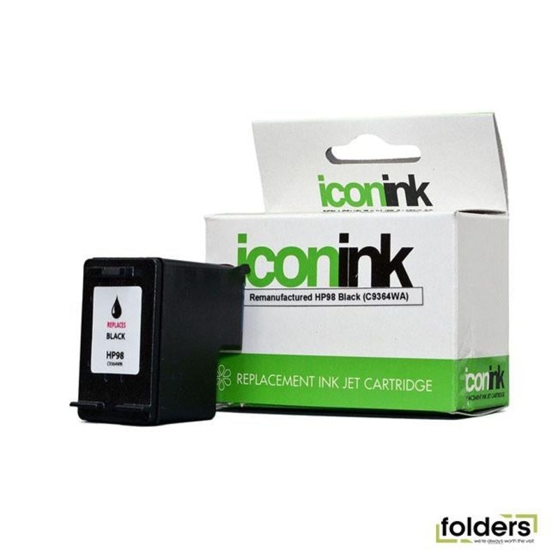 Icon Remanufactured HP 98 Black Ink Cartridge (C9364WA)
