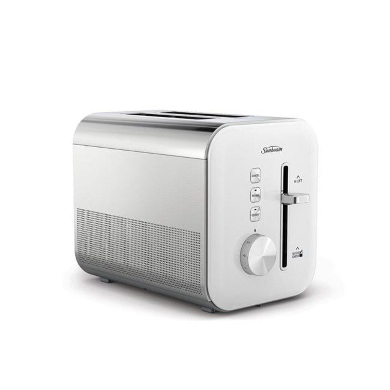 Sunbeam Simply Shine 2 Slice Toaster White TAP4002WH