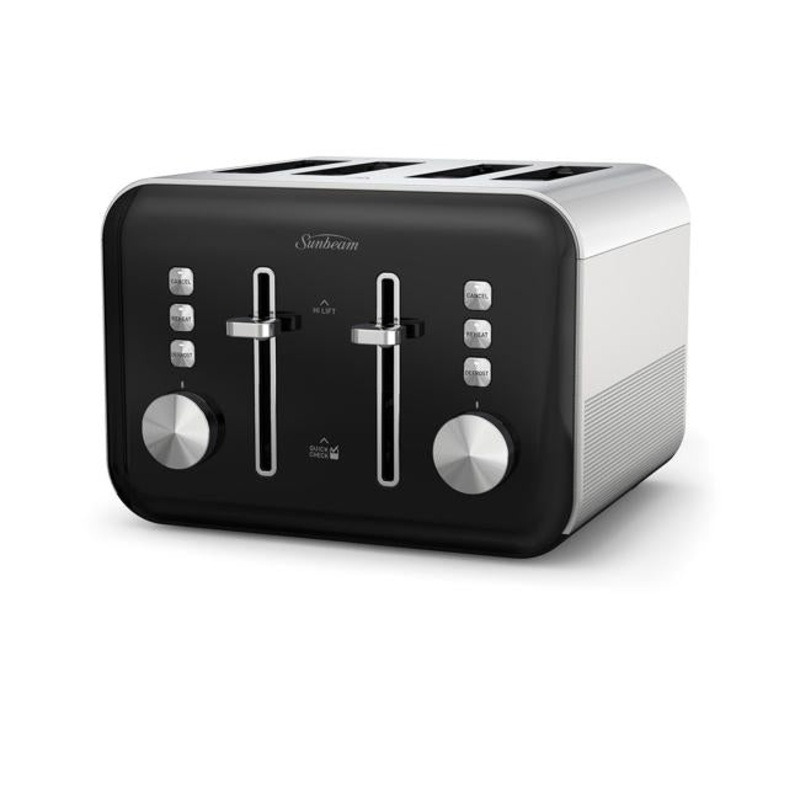Sunbeam Simply Shine 4 Slice Toaster Black TAP4004BK
