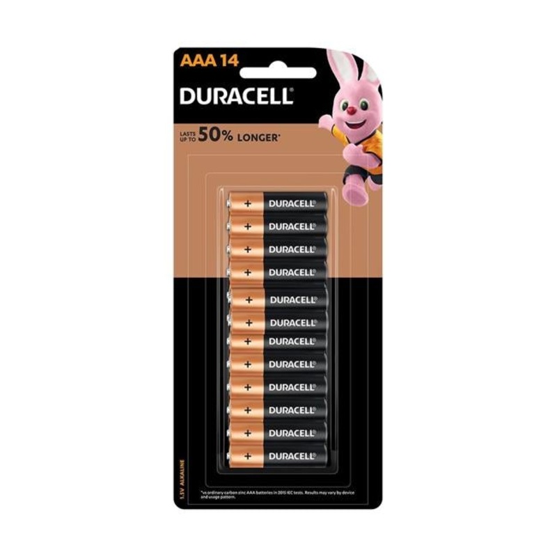 Duracell Coppertop Alkaline AAA Battery Pack of 14