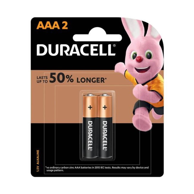 Duracell Coppertop Alkaline AAA Battery Pack of 2