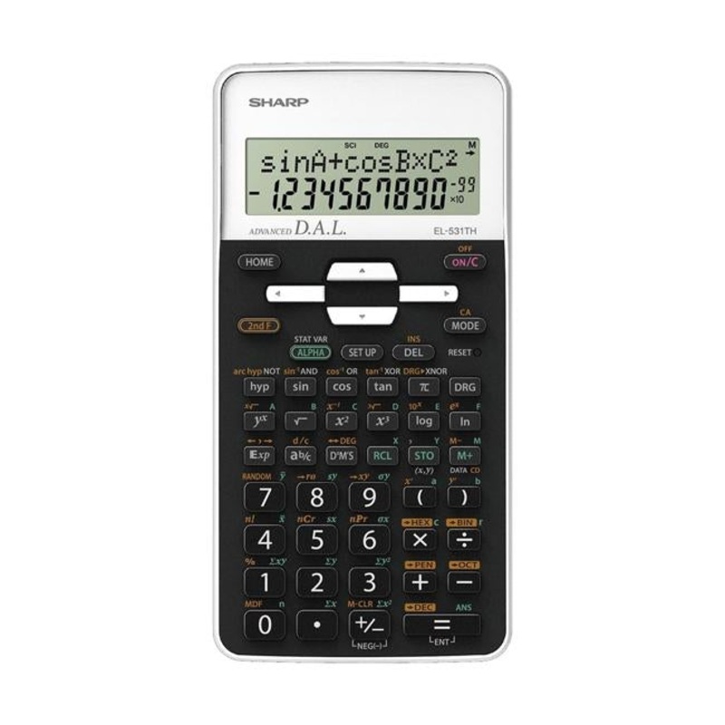 Sharp EL-531THBWH Scientific Calculator with Cover