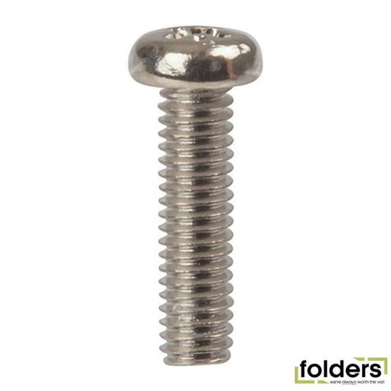 15mm x m4 round philips head steel screws - pk.200