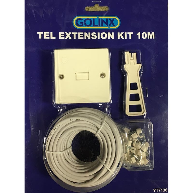 BT Wall Socket with 10m Extension Cable Install Kit