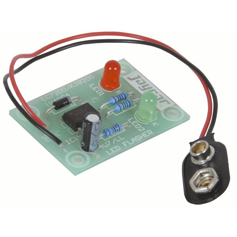 Short Circuits Two Project - Red/Green LED Flasher
