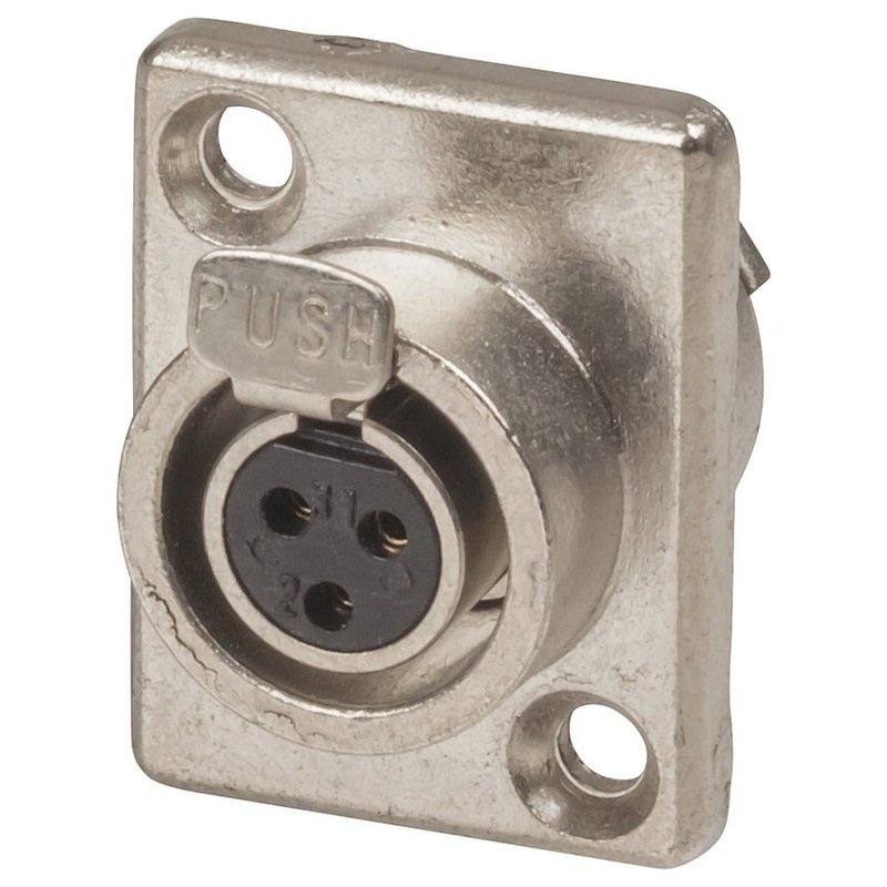 3 Pin Chasis Female Mini XLR Style Connector