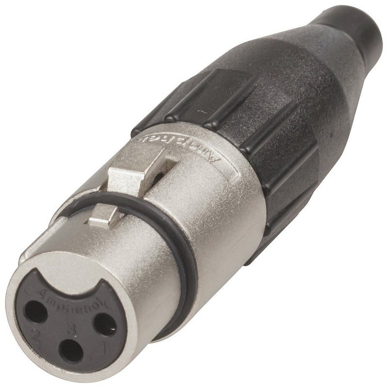 Amphenol 3 Pin Line Female Cannon type Connector