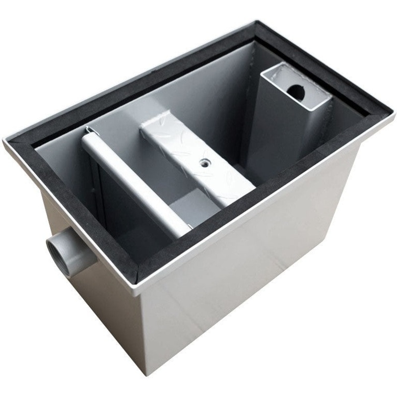 Omcan - 16" x 10" x 11" Grease Trap Steel With Capacity 8 lbs - 46560