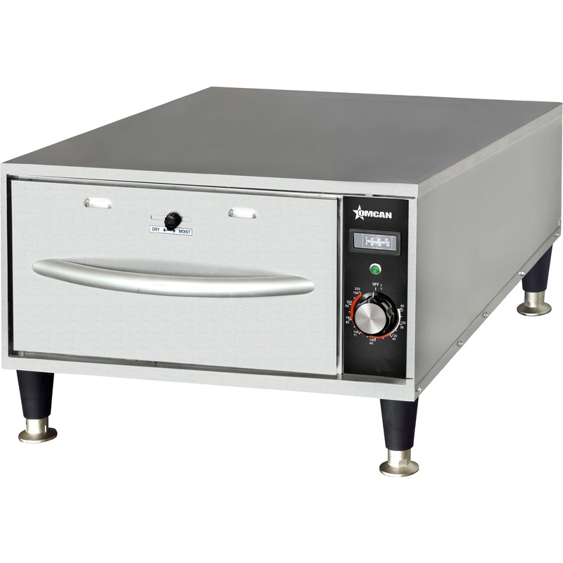 Omcan - 20.25" x 29"x 14.8" Single Freestanding Narrow Warming Drawer - 47546