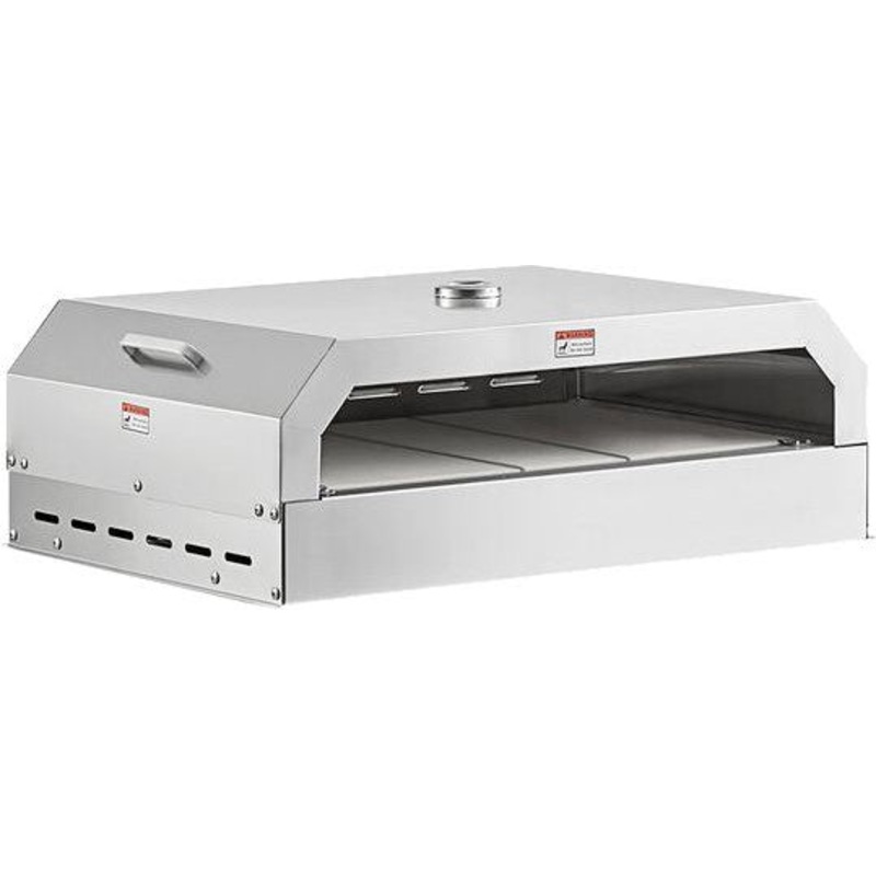 Omcan - 30 Stainless Steel Pizza Oven for Outdoor BBQ Grill #47352 - 47849