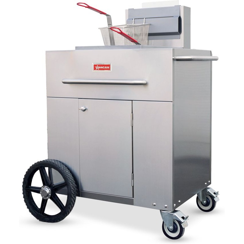 Omcan - 35-40 lb Propane Gas SingleTank Outdoor Portable Fryer - 47354