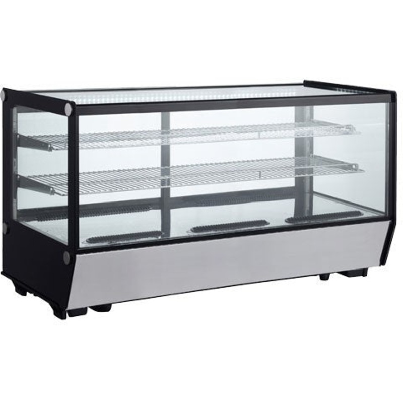 Omcan - 48 Square Glass Countertop Refrigerated Display with 202 Liters Capacity - 47279