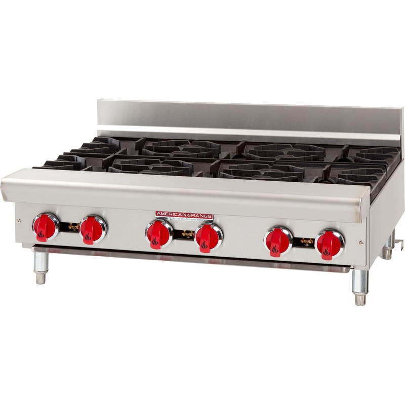 American Range - 12" Countertop Hot Plates, Stainless Steel - ARHP-12-2
