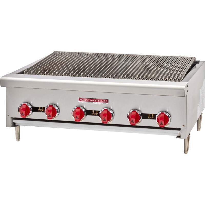 American Range - 36" Char-Rock Broiler, Stainless Steel - ARRB-36