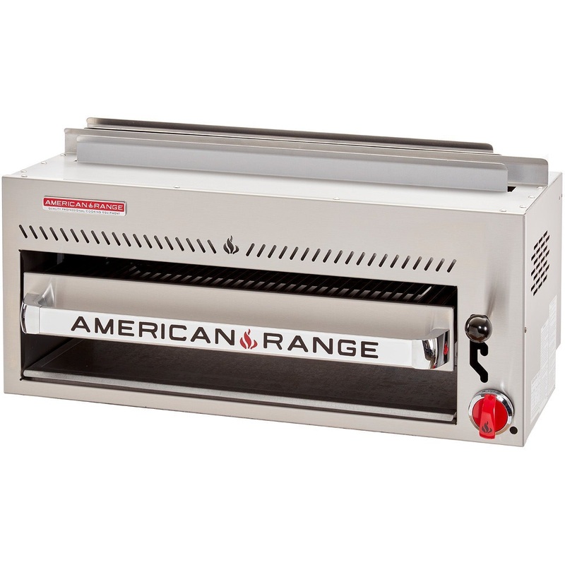 American Range - 36" Salamander Broiler, Single Control with 1 Burner, Stainless Steel - ARSM-36