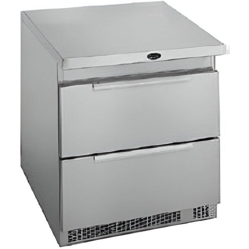 Randell - 27" Stainless Steel One-Section Worktop Refrigerator - 9404-290-DW (Special Order 4-6 Weeks)