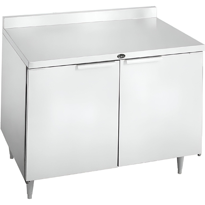 Randell - 48" Stainless Steel 2-Section Worktop Refrigerator With Two Doors - 9302F-290 (Special Order 4-6 Weeks)