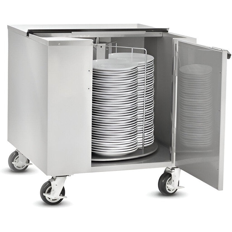 FWE - 12" Plate Capacity Unheated Dish Storage Cart - DC-252-12 (Special Order 4-6 weeks)