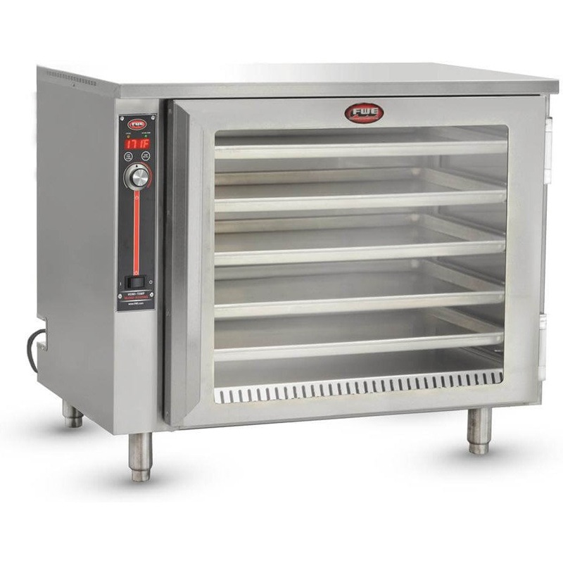 FWE - 120V Countertop Insulated Heated Holding Cabinet with 1 Clear Door and 5 Pans Capacity - HLC-SL1826-5 (Special Order 4-6 weeks)
