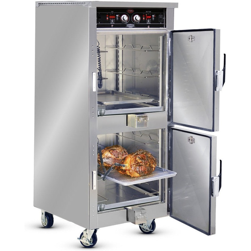 FWE - 208V Split Cavity Electric Cook & Hold Smoker Oven with 14 Pans Capacity - LCH-1826-7-7-SK-G2 (Special Order 4-6 weeks)
