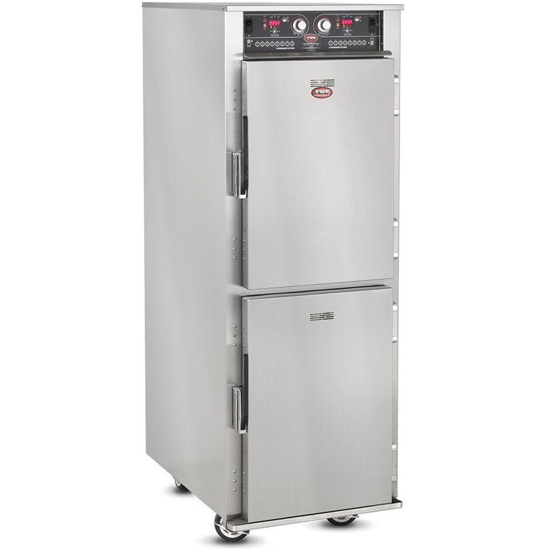FWE - 208V Split Cavity Low Temp Cook & Hold Cabinet with 14 Pans Capacity - LCH-1826-7-7-G2 (Special Order 4-6 weeks)