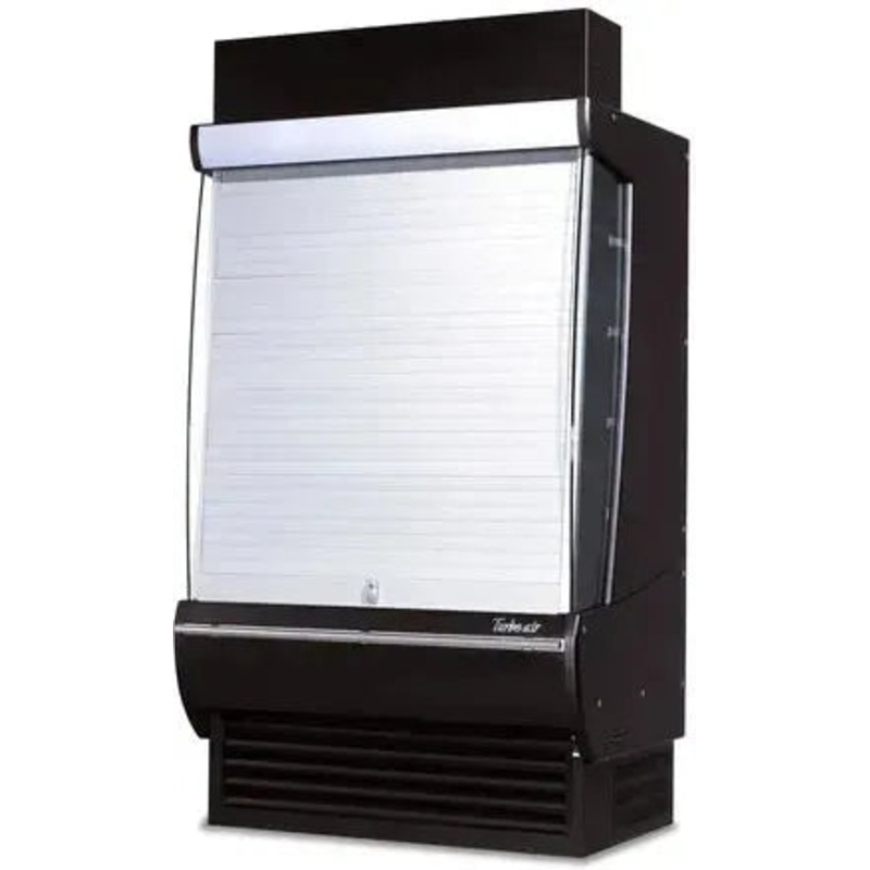 Turbo Air - 33.25" Black Locking Security Cover for TOM-36-DXB-N with Black Hard Plastic Field Installed - SCM-36-DXB