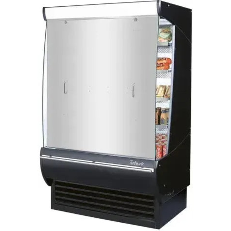 Turbo Air - 33" Black Locking Security Cover for TOM-72DXB-N Solid Type Stainless Steel Field Installed - SCS-72-DX