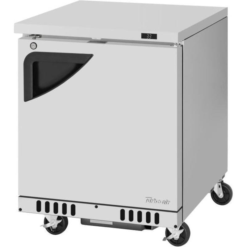 Turbo Air - PRO Series 60.25" Undercounter 1 Solid Door Refrigerator with Front Breathing Airflow - TUR-28SD-FB-N