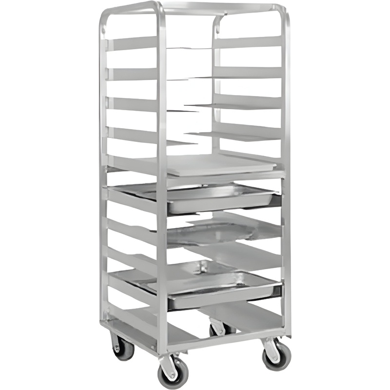 FWE - 10 Pans Capacity Oval Tray-Pan Rack with 6" Bottom Load Slides - OTR-OT-06-10 (Special Order 4-6 weeks)