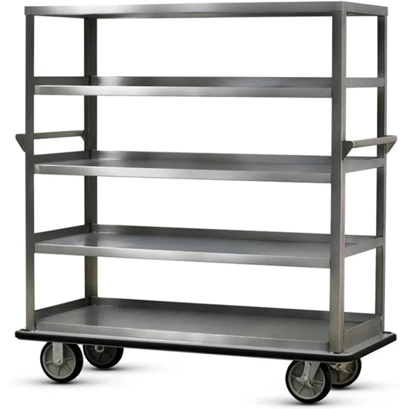 FWE - 1600 lbs Capacity Stainless Steel Queen Mary Cart with 9" Spacing 5 Levels, Also Edges Down - UC-509-62 (Special Order 4-6 weeks)