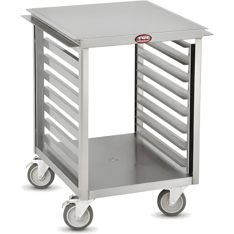 FWE - Equipment Stand with Wing Table for Mixer / Slicer Also with Open Base, and 17 Pan Slides - OTR-17-MSWT (Special Order 4-6 weeks)