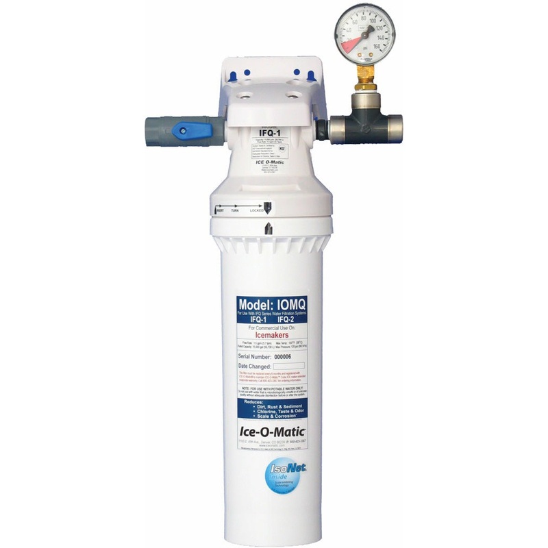 Ice-O-Matic - 0.5 Micron and 1.5 GPM Sanitary Quick Change Single Ice Machine Water Filter - IFQ1