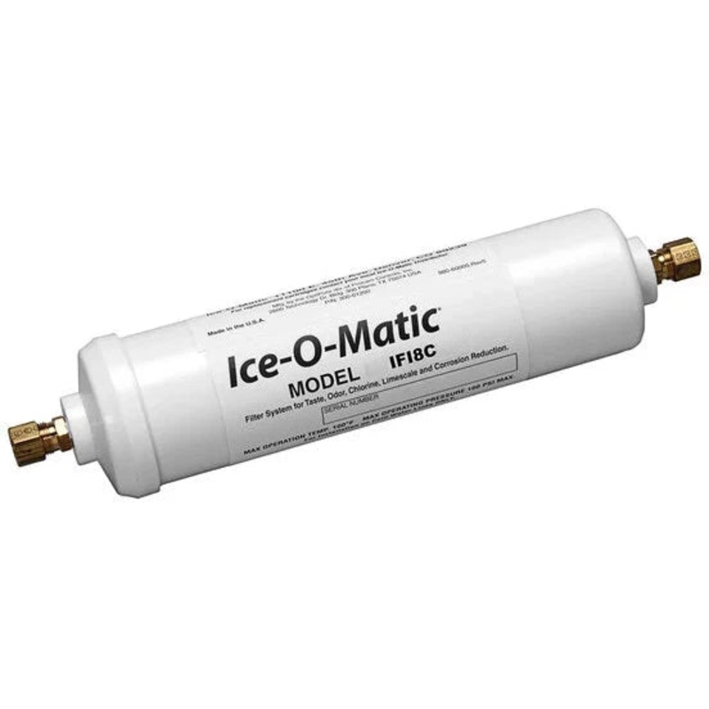 Ice-O-Matic - 3/8" Size Compression Inline Single Ice Machine Water Filter Cartridge - IFI8C
