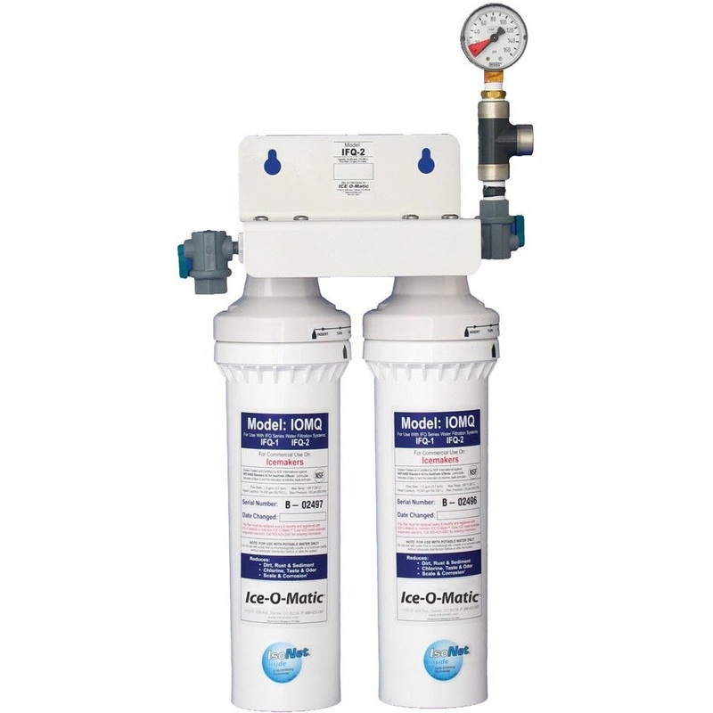 Ice-O-Matic - Water Filter Manifold Dual Filter Designed for Ice Makers Producing Between 1050 & 1400 lb - IFQ2
