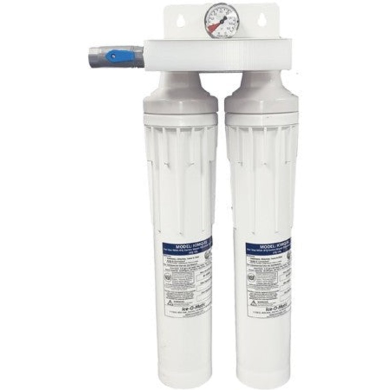 Ice-O-Matic - Water Filter Manifold Dual Filter Designed for Ice Makers Producing Between 1400 & 2400 lb - IFQ2XL