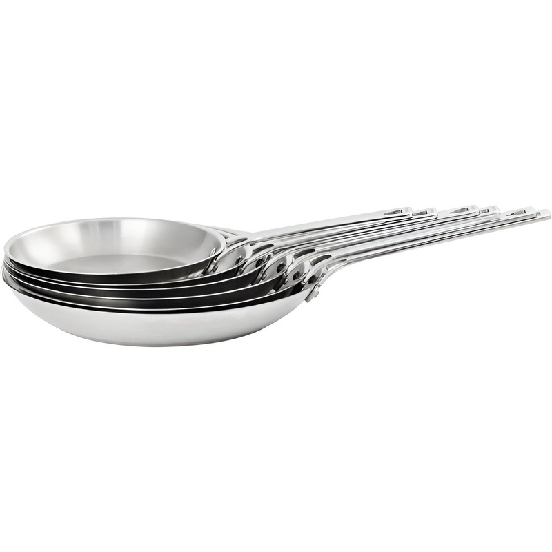 Cristel - 1826 Collection, 12" Stainless Steel Frying Pan - P30MV