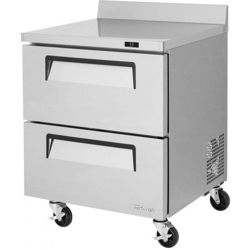 Turbo Air - Super Deluxe 27" Worktop Refrigerator with Two Drawers - TWR-28SD-D2-N