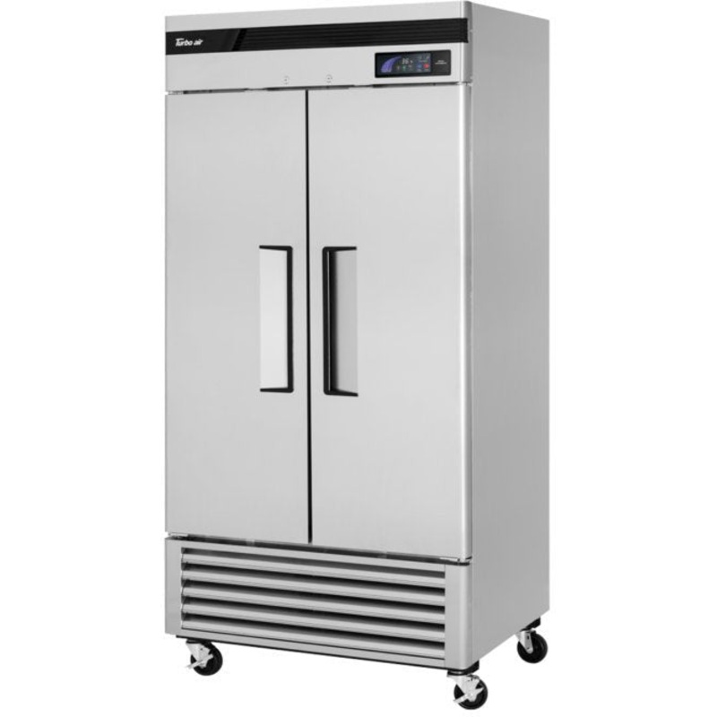 Turbo Air - Super Deluxe 40" Bottom Mounted Solid Door Reach-In Refrigerator with LED Lighting - TSR-35SD-N6