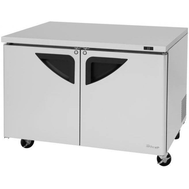 Turbo Air - Super Deluxe 48" Undercounter Refrigerator with 2 Solid Doors - TUR-48SD-N