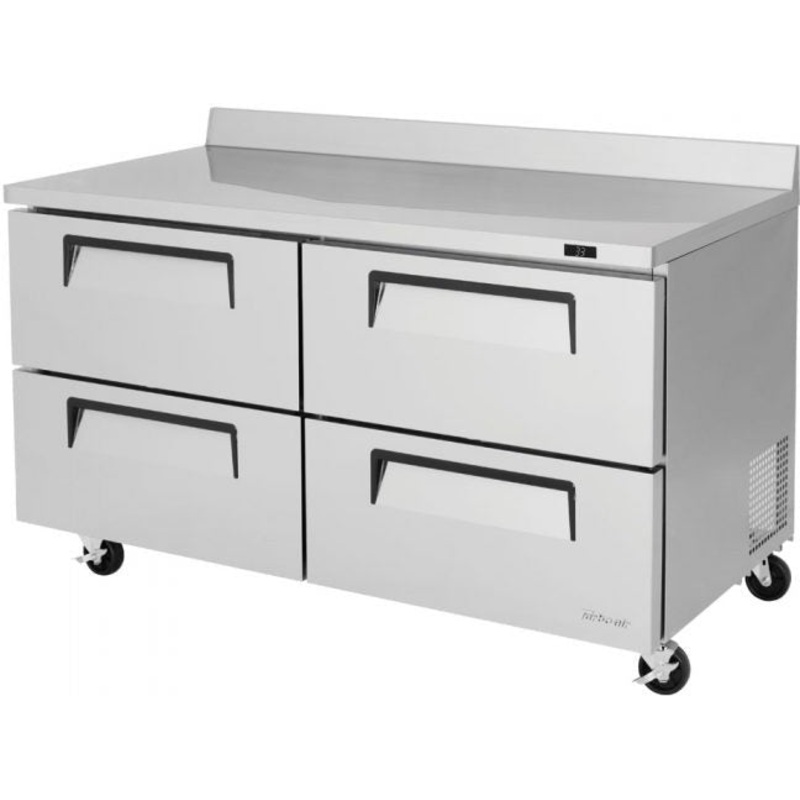 Turbo Air - Super Deluxe 60" Worktop Refrigerator with 4 Drawers - TWR-60SD-D4-N