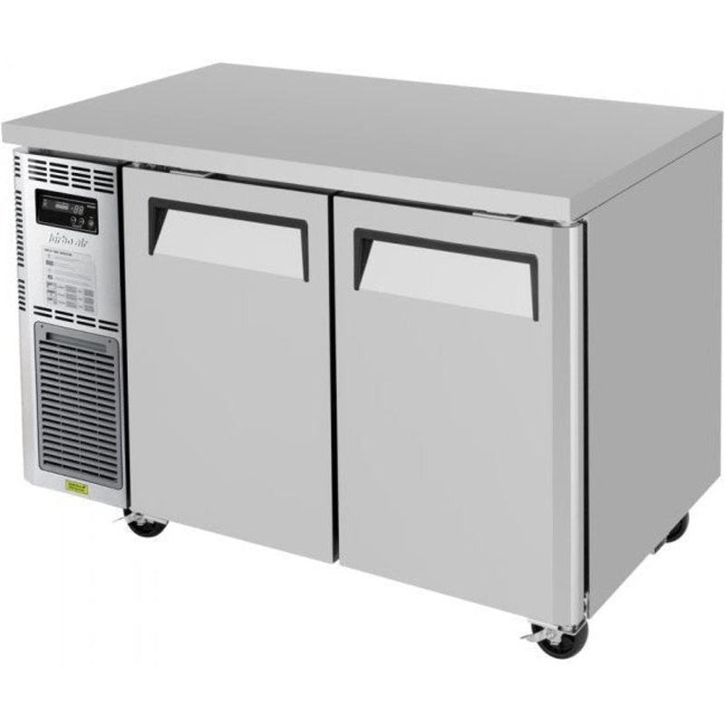 Turbo Air - J Series 48" Undercounter Refrigerator with Side Mounted Compressor with 2 Solid Doors - JUR-48-N6