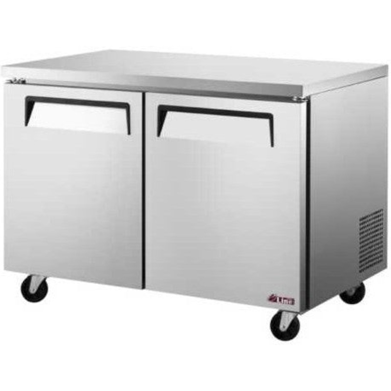 Turbo Air - E-line 48" Undercounter Rear Mounted Refrigerator with Two Door - EUR-48-N6