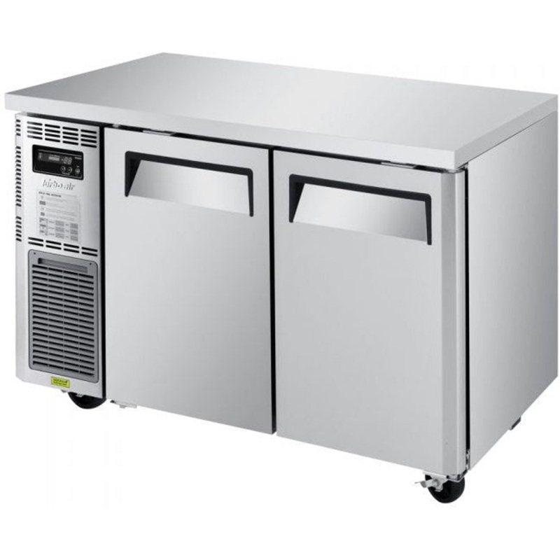 Turbo Air - J Series 48" Narrow Undercounter Refrigerator with Side Mounted Compressor and 2 Solid Doors - JUR-48S-N6