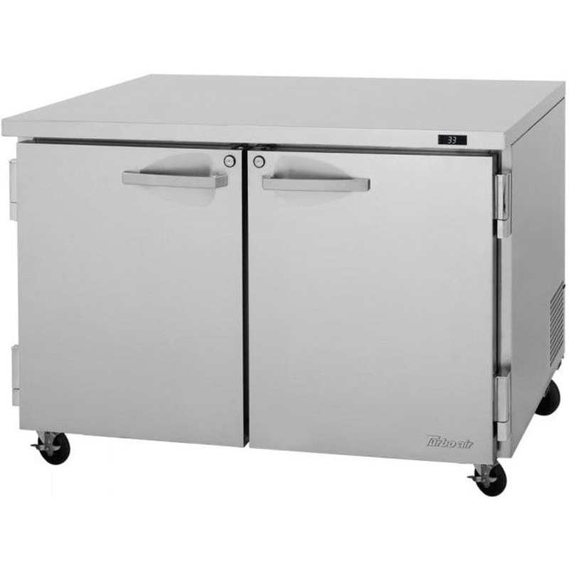 Turbo Air - PRO Series 48.25" Undercounter Refrigerator with 2 Solid Doors - PUR-48-N