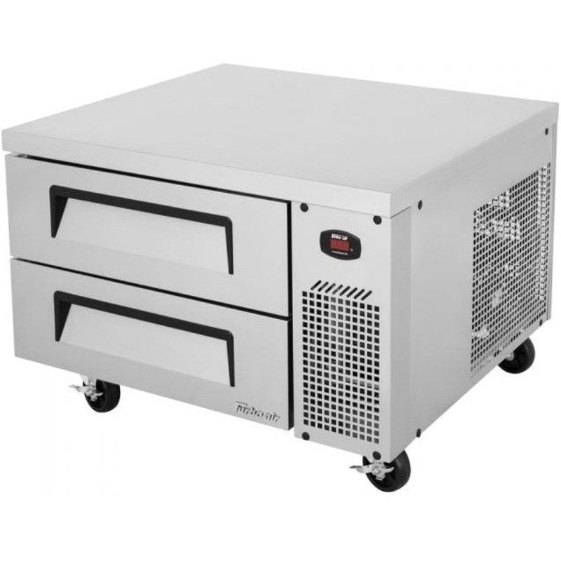 Turbo Air - Super Deluxe 41.6" Chef Base Refrigerator with 2 Drawers and Optional Extended Top - TCBE-36SDR-N6