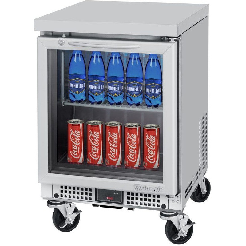 Turbo Air - M3 Series 20" Shallow Depth Low Profile Undercounter Refrigerator with Glass Door - MUR-20SG-N6