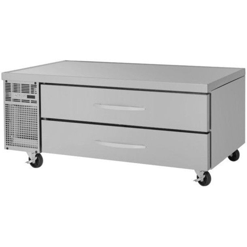 Turbo Air - Pro Series 60" Stainless Steel Two Drawer Chef Base Refrigerator - PRCBE-60R-N