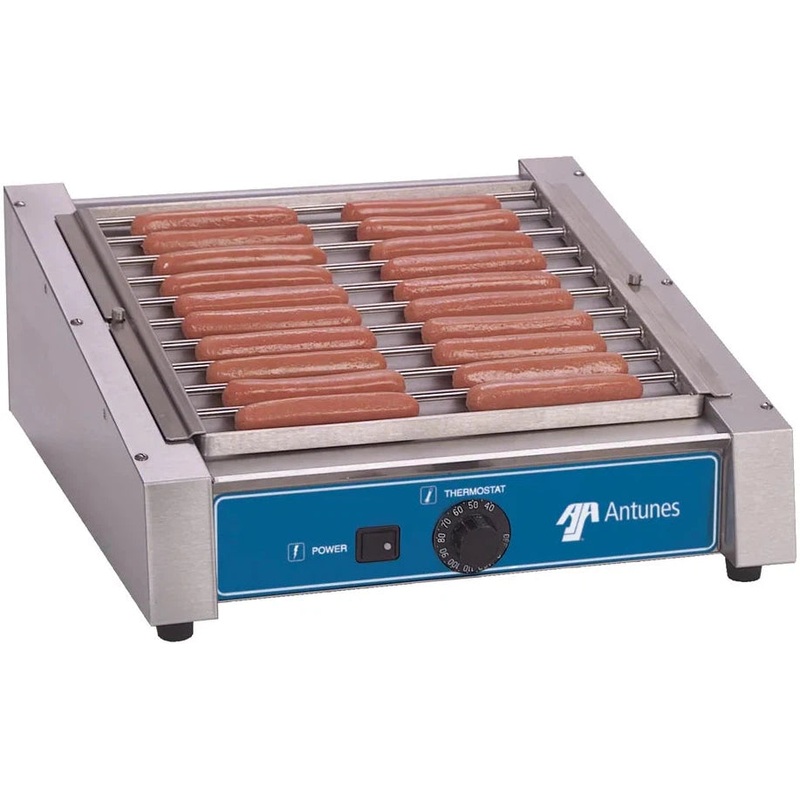 Antunes - HDC-20 120V 20 Hot Dog Roller Grill With Slanted Top - 9300300