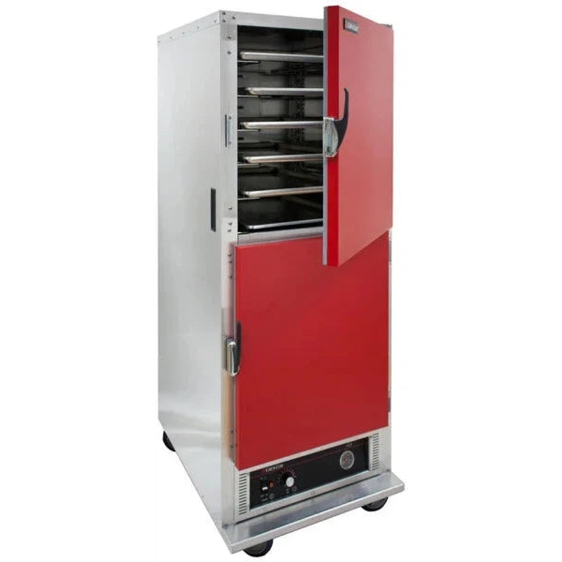 Cres Cor - 120V/15A Insulated Hot Cabinet Red Doors, 11 Pan Capacity - EO H-135-UA-11-R (Pre-Order Now, ETA 7-8 Weeks)